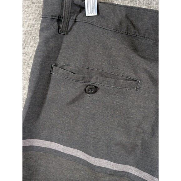 Academy Mens Grey and Black Shorts Zipper Pocket Detail Size 32 Casual, Travel - Picture 14 of 16